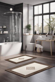Mijölnir Juego de alfombrillas de baño CT-5071 de 2 piezas Multicolor